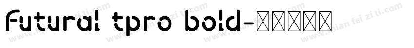 futural tpro bold字体转换